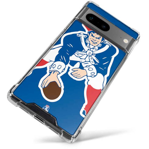 NFL New England Patriots Retro Logo Google Pixel 7a Clear Case